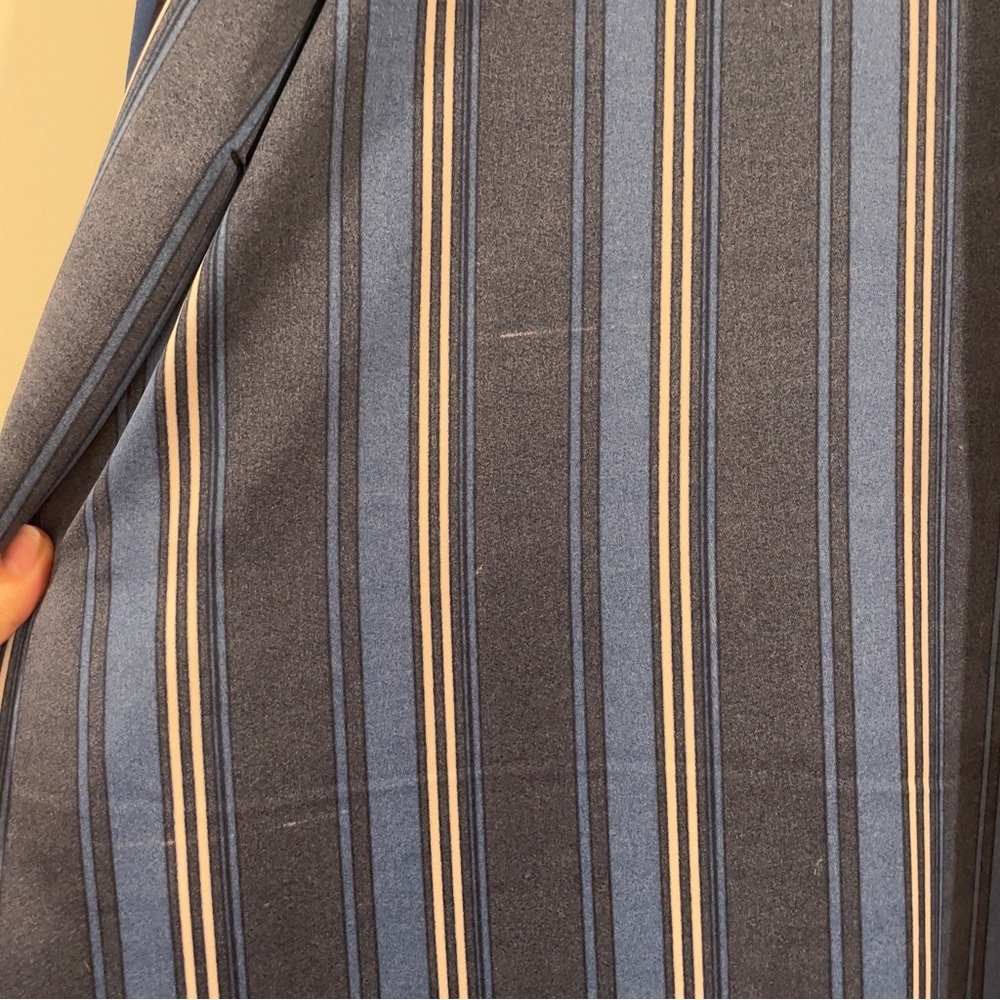 Dress Barn (Roz & Ali) Striped Longline Open Front Blazer Jacket -Blue/White, 3X - Picture 7 of 11